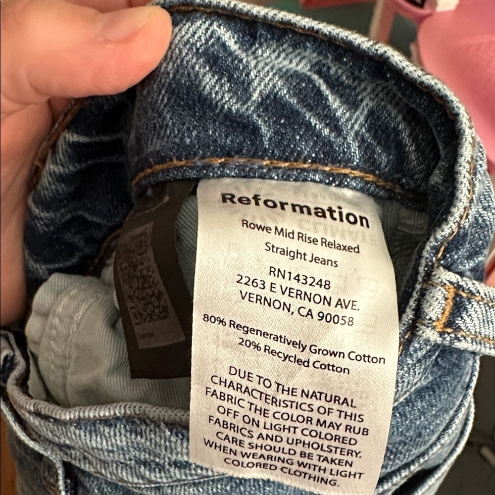 Reformation Blue Denim Jeans - Picture 6 of 6
